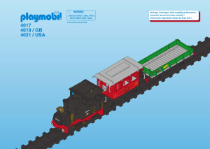 Bruksanvisning Playmobil set 4019 Train RC ångtåg