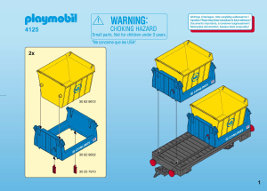 Manual de uso Playmobil set 4125 Train Vagón volquete