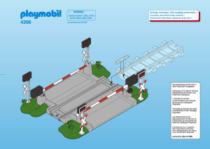 Mode d’emploi Playmobil set 4306 Train Passage à niveau