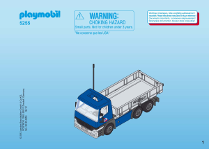 Handleiding Playmobil set 5255 Train Cargo truck met container