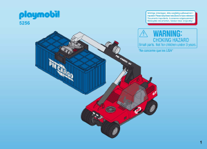 Manual de uso Playmobil set 5256 Train Transportador de contenedores