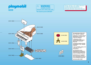 Manual de uso Playmobil set 6239 Wedding Piano de cola