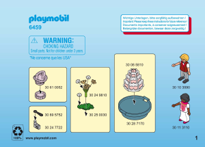 Manual Playmobil set 6459 Wedding Parte