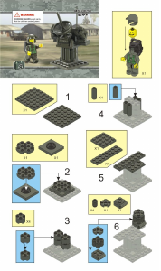 Manual Sluban set M38-B0293 Land Forces 2 Radar station