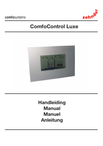 Bedienungsanleitung Zehnder ConfoControl Luxe Thermostat