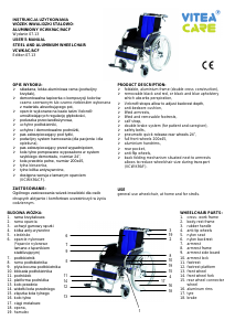Instrukcja Vitea Care VCWK9ACF Wózek inwalidzki