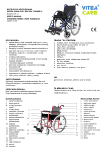 Handleiding Vitea Care VCWK42 Rolstoel