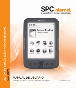 Manual de uso SPC 5607N Dickens Light E-reader