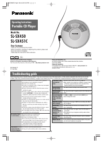 Handleiding Panasonic SL-SX451C Discman