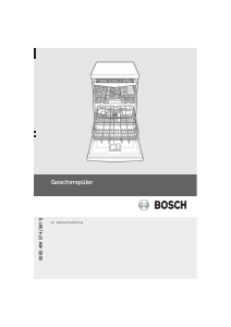 Bedienungsanleitung Bosch SMU86M05EU Geschirrspüler
