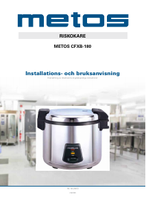 Bruksanvisning Metos CFXB-180 Riskokare