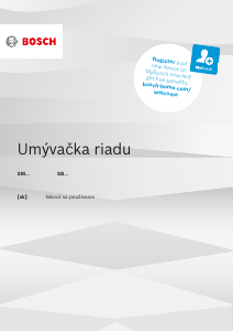 Návod Bosch SMV46JX00E Umývačka riadu
