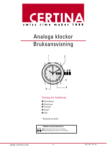 Bruksanvisning Certina DS Podium Armbandsur