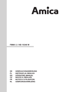 Handleiding Amica KB 15340 W Koelkast