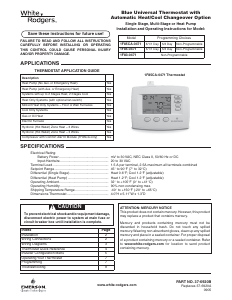 Handleiding Emerson 1F85CA-0471 Thermostaat