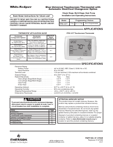 Handleiding Emerson 1F95-1277 Thermostaat