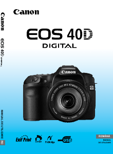 Manual Canon EOS 40D Cameră digitală