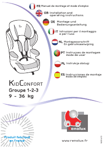 Bedienungsanleitung Boulgom KidConfort Autokindersitz