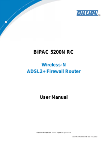 Manual Billion BiPAC 5200N RC Router