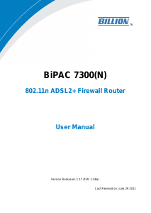 Manual Billion BiPAC 7300(N) Router