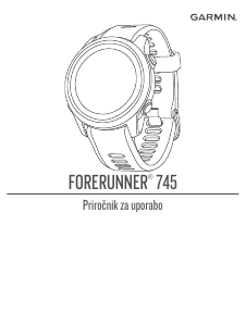 Priročnik Garmin Forerunner 745 Športna ura