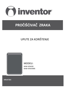 Priručnik Inventor NAM-ION200BS Pročišćivač zraka