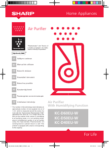 Manuál Sharp KC-D50EU-W Čistička vzduchu