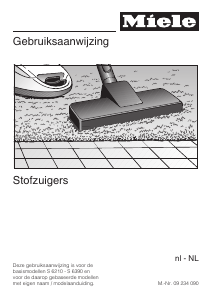 Handleiding Miele S 6230 Stofzuiger