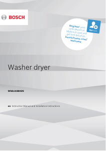 Manual Bosch WNA144B0SN Washer-Dryer