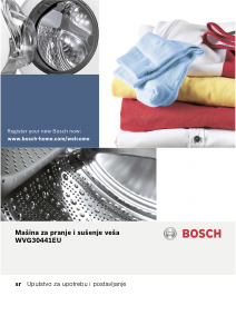 Priručnik Bosch WVG30442NL Perilica – sušilica