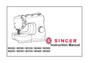 Manual Singer M3200 Sewing Machine