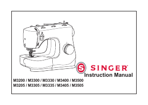 Manual Singer M3300 Sewing Machine
