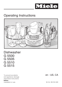 Handleiding Miele G 5515 Vaatwasser
