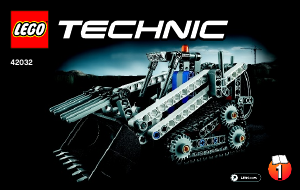 Instrukcja Lego set 42032 Technic Mała ładowarka gąsienicowa