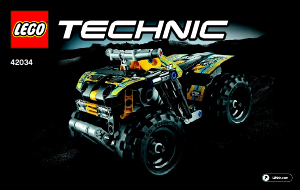 Handleiding Lego set 42034 Technic Quad motor