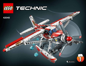 Instrukcja Lego set 42040 Technic Samolot strażacki