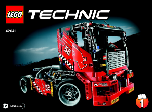 Handleiding Lego set 42041 Technic Racetruck
