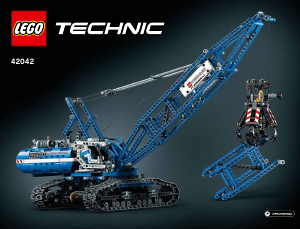 Brugsanvisning Lego set 42042 Technic Kran med larvefødder