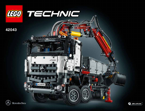 Instrukcja Lego set 42043 Technic Mercedes-Benz Arocs