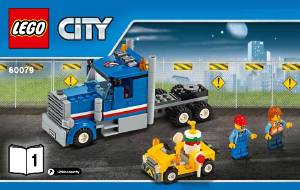 Manual Lego set 60079 City Transportador de Avião a Jato de Treino