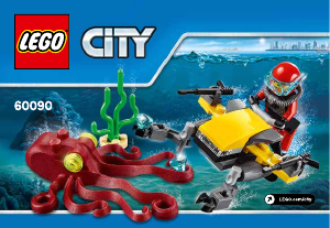 Manual Lego set 60090 City Deep sea scuba scooter