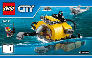 Manual Lego set 60093 City Deep sea helicopter
