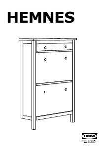 Manual IKEA HEMNES (2 drawers) Shoe Cabinet