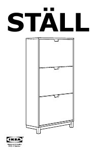 Bruksanvisning IKEA STALL (3 drawers) Skoskåp