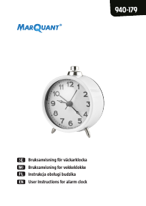 Bruksanvisning MarQuant 940-179 Väckarklocka