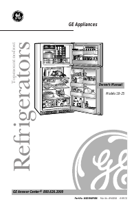 Manual GE TBX22PIXCRWW Fridge-Freezer