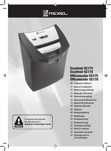 Kullanım kılavuzu Rexel EasyFeed SC170 Kağıt öğütücü