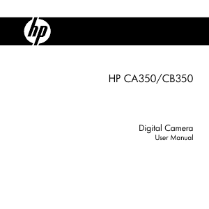 Manual HP CA350 Digital Camera