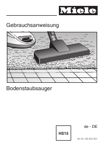 Bedienungsanleitung Miele S8 Medicair Staubsauger