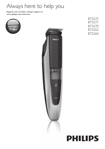 Manual Philips BT5271 Aparador de barba